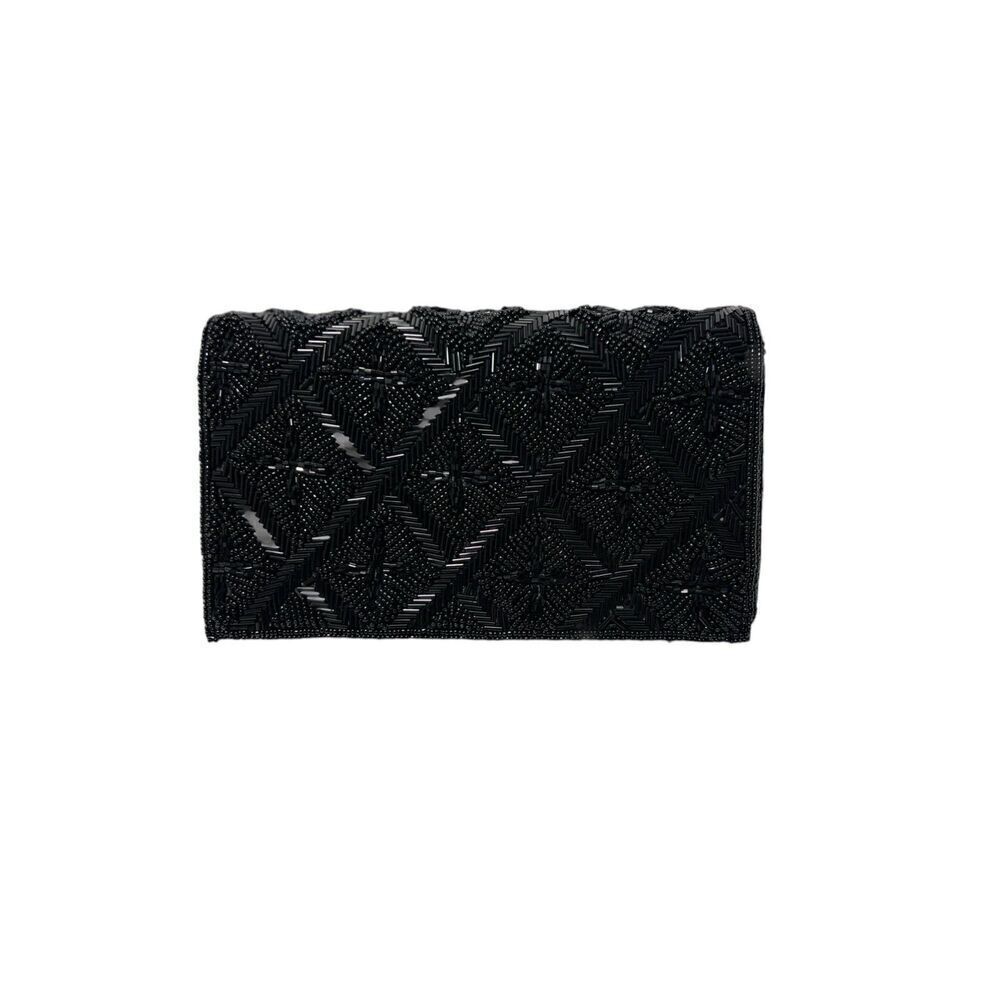Beaded black  clutch New Without tags